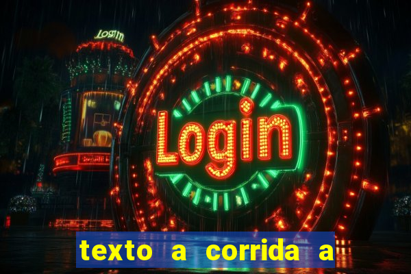 texto a corrida a lagarta lili