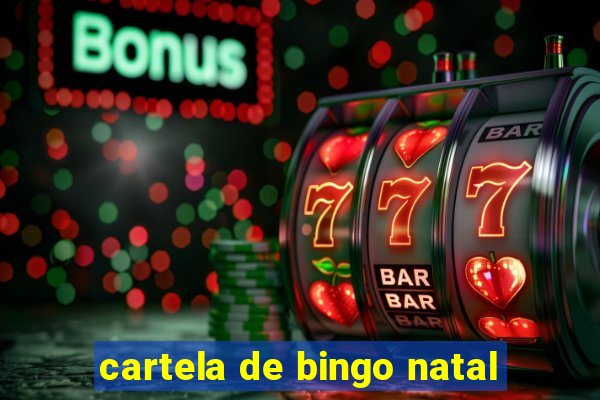 cartela de bingo natal