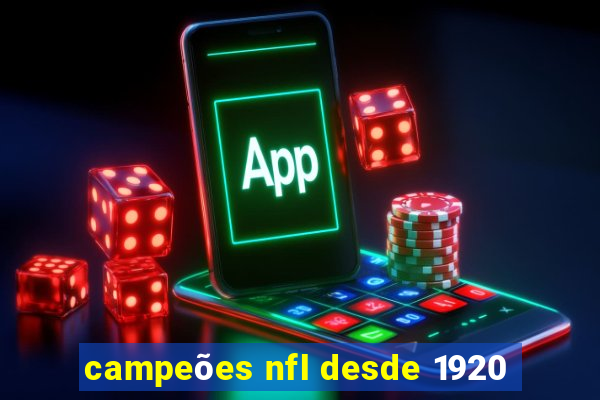 campeões nfl desde 1920