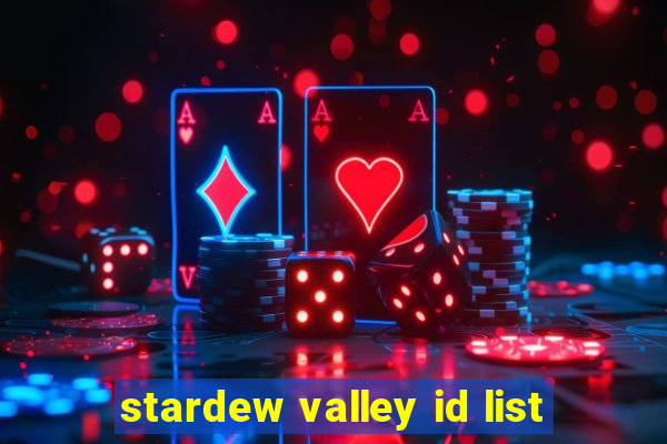 stardew valley id list